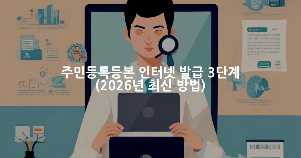 주민등록등본 인터넷 발급 방법