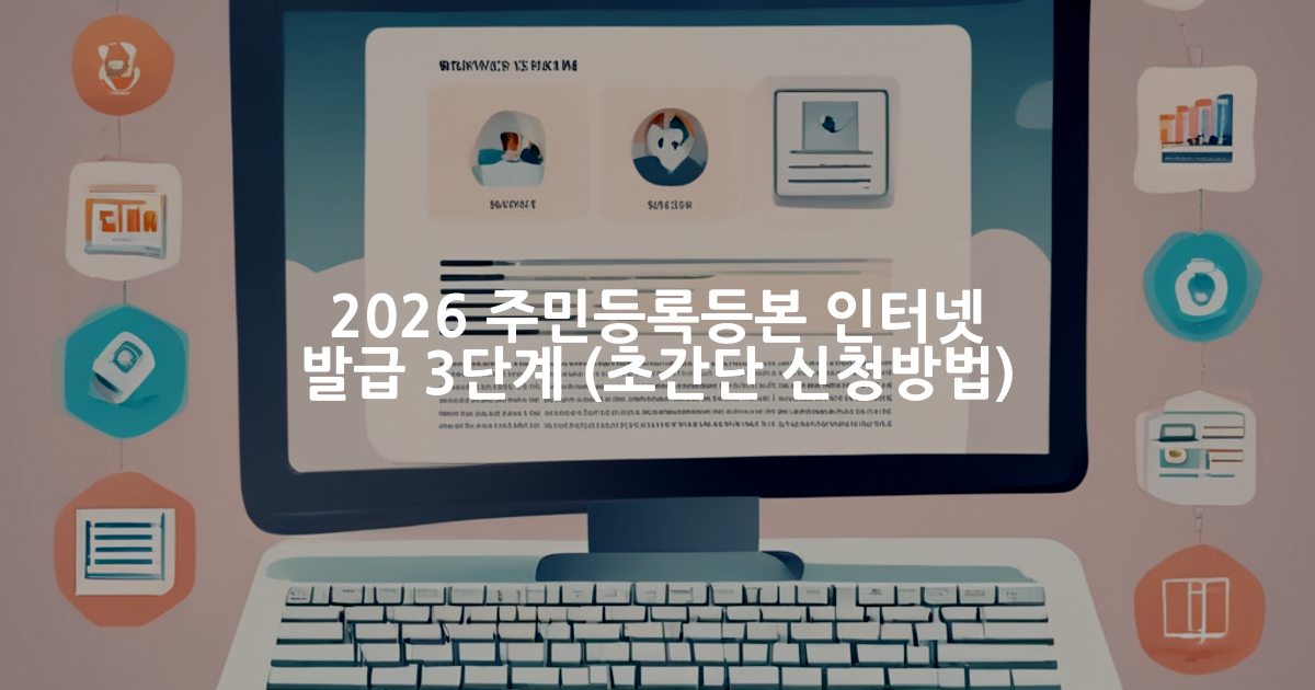 주민등록등본 인터넷 발급 방법