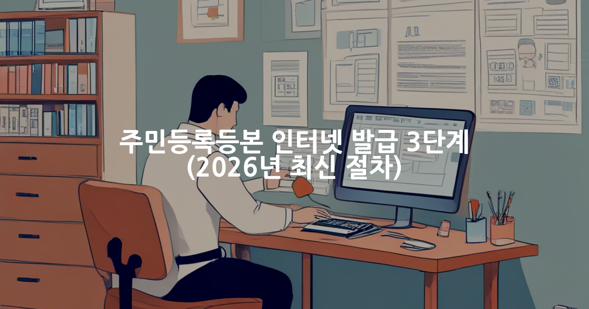 주민등록등본 인터넷 발급 방법