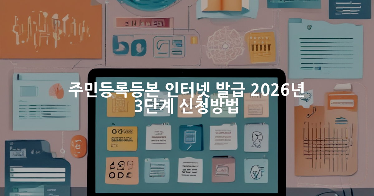 주민등록등본 인터넷 발급 방법