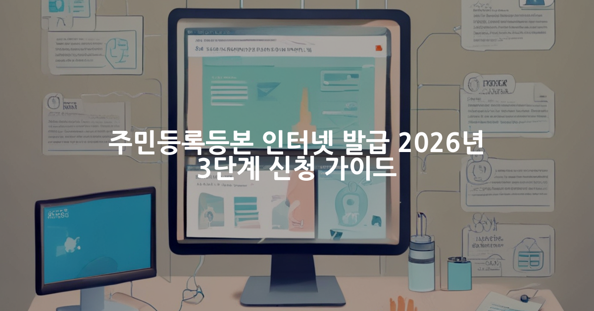 주민등록등본 인터넷 발급 방법