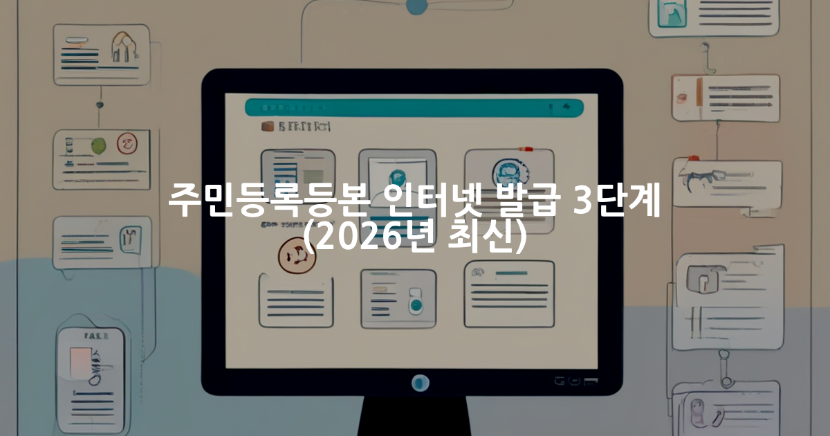 주민등록등본 인터넷 발급 방법