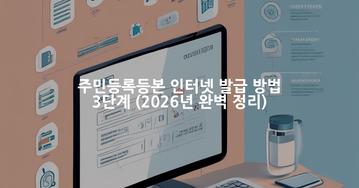 주민등록등본 인터넷 발급 방법