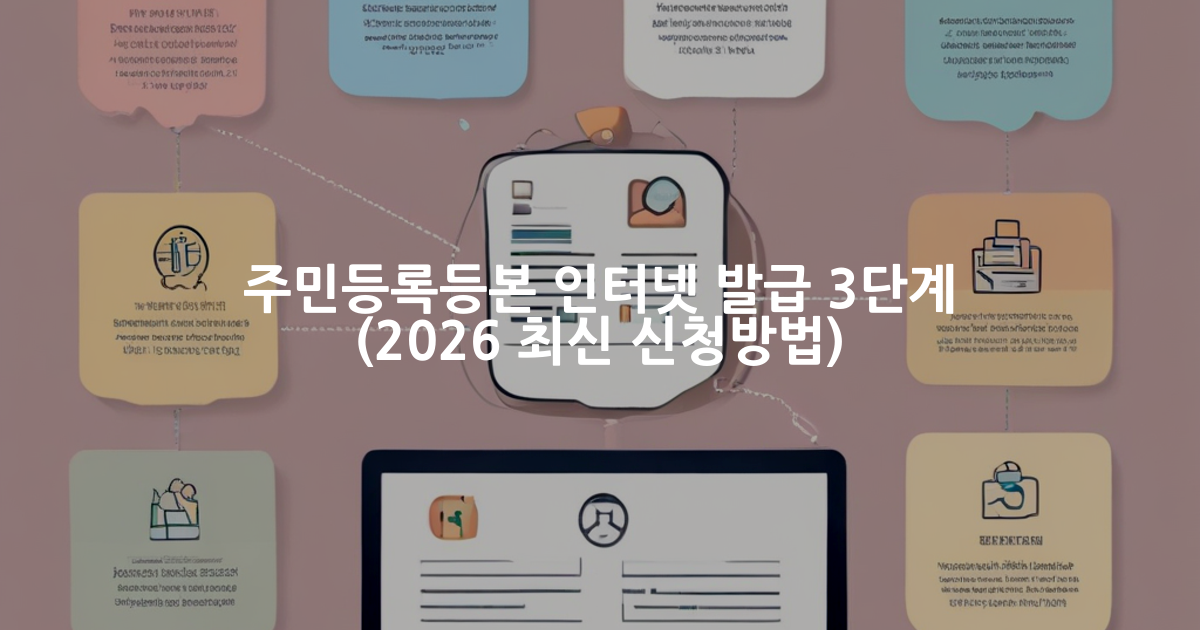 주민등록등본 인터넷 발급 방법