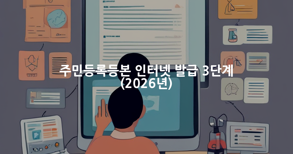 주민등록등본 인터넷 발급 방법