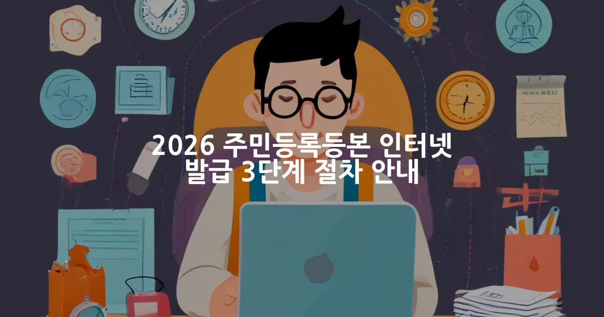 주민등록등본 인터넷 발급 방법