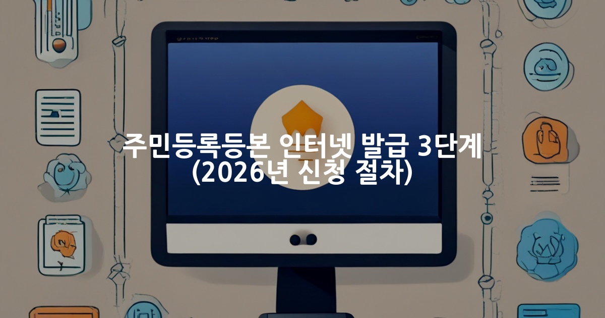 주민등록등본 인터넷 발급 방법