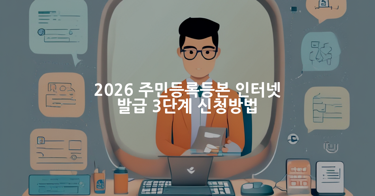 주민등록등본 인터넷 발급 방법