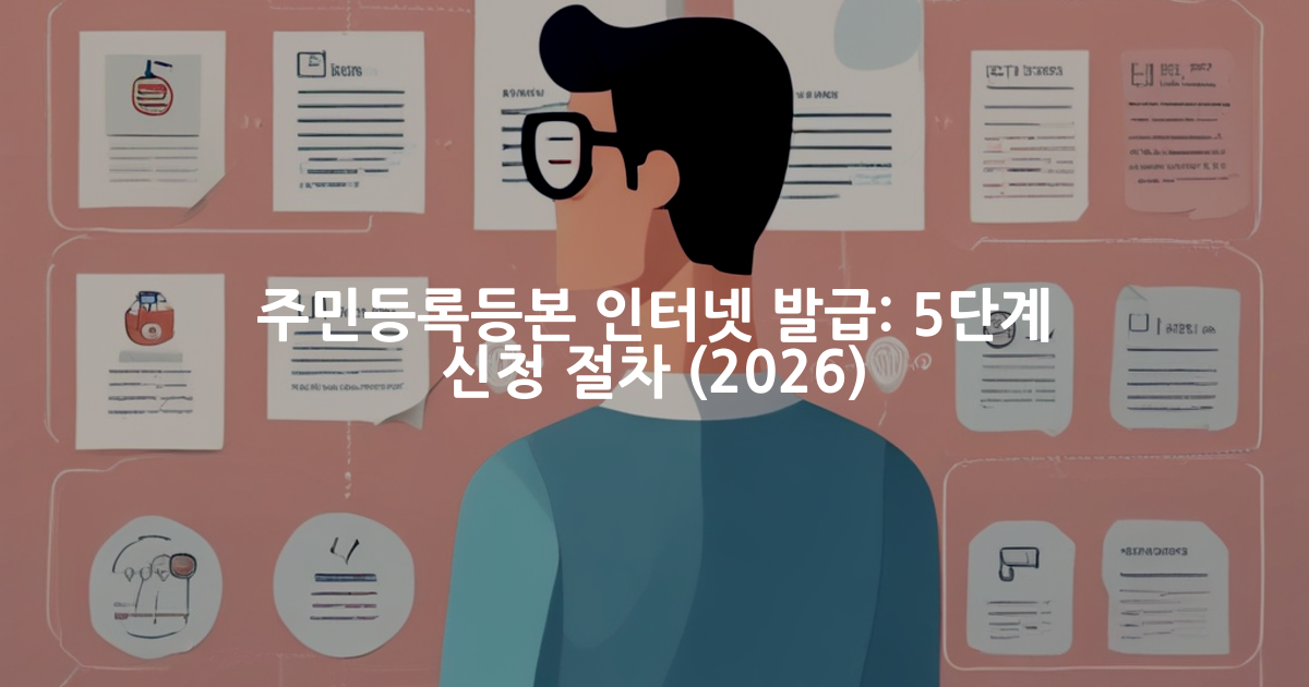 주민등록등본 인터넷 발급 방법