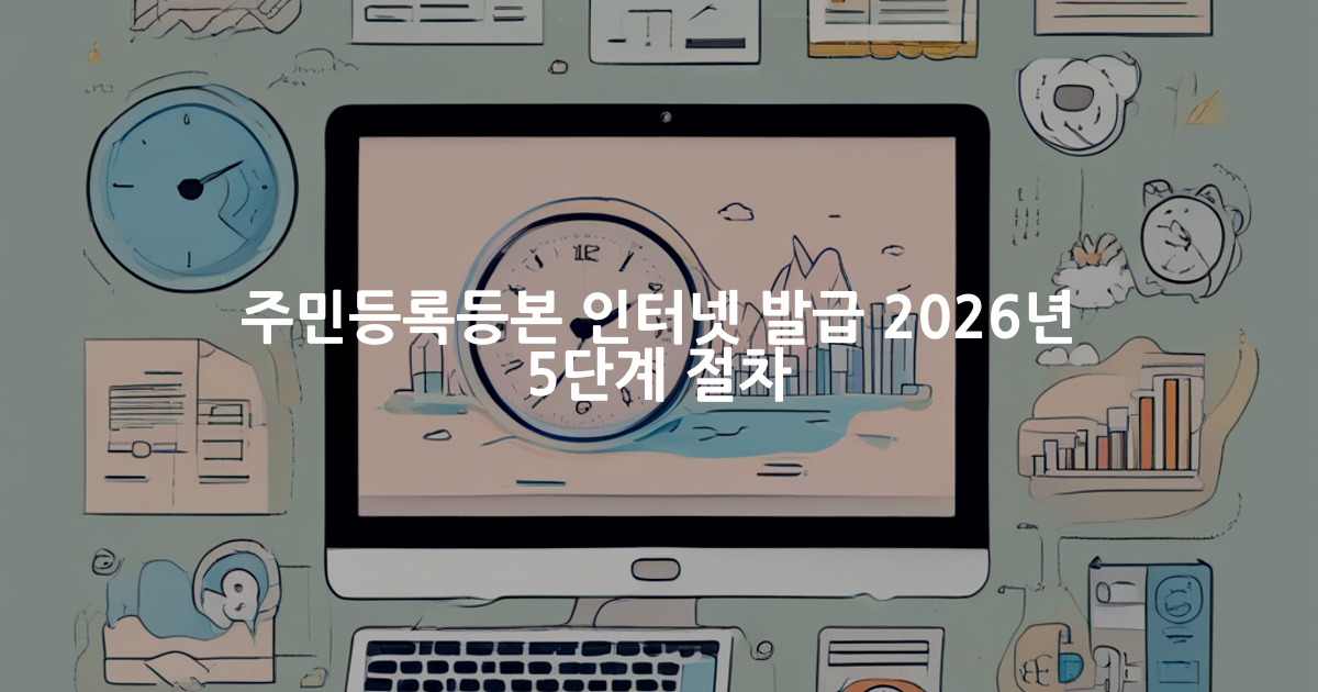 주민등록등본 인터넷 발급 방법