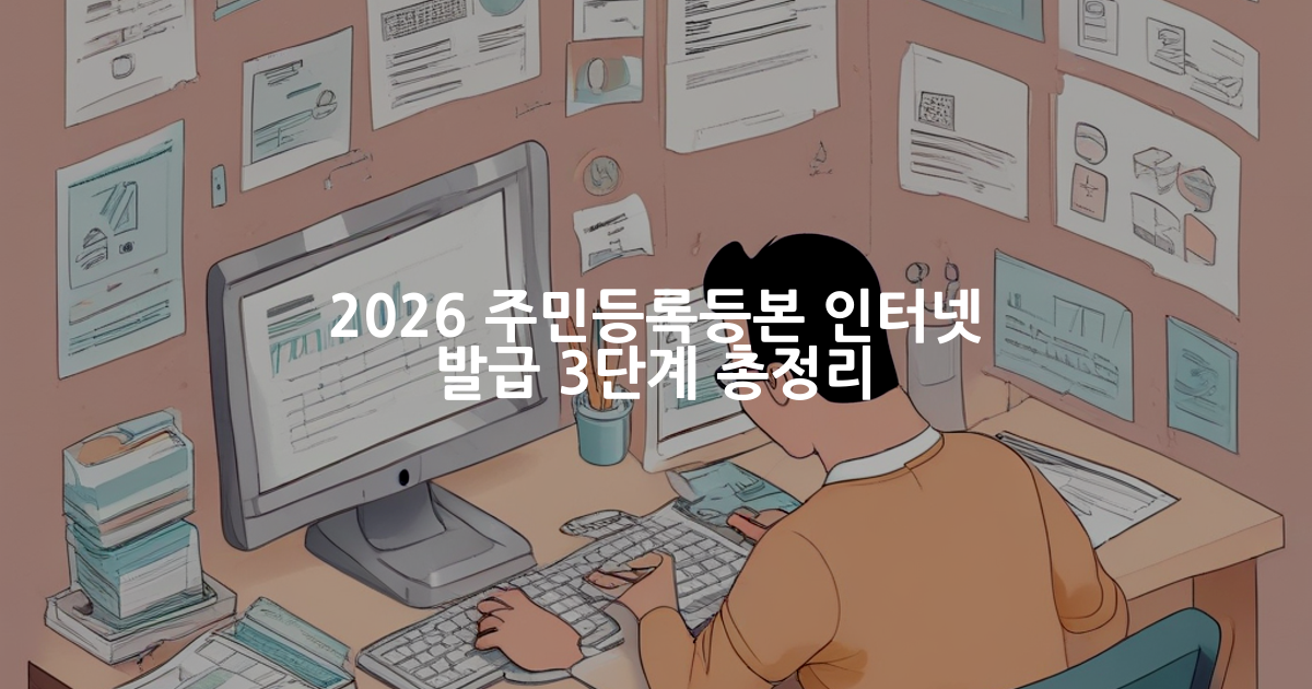주민등록등본 인터넷 발급 방법